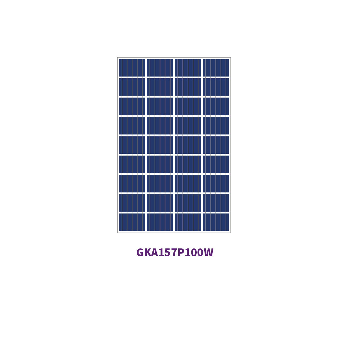 Pannello solare POLY 36 celle da 157 mm da 100 W 