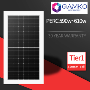 Campione gratuito di modulo fotovoltaico bifacciale a cella solare mono pannello solare 600W di grandi dimensioni 590W 595W 605W 610W