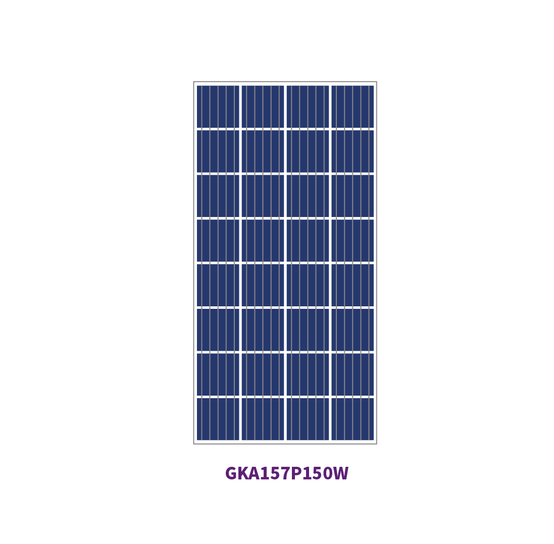 Pannello solare POLY 36 celle da 157 mm da 100 W 